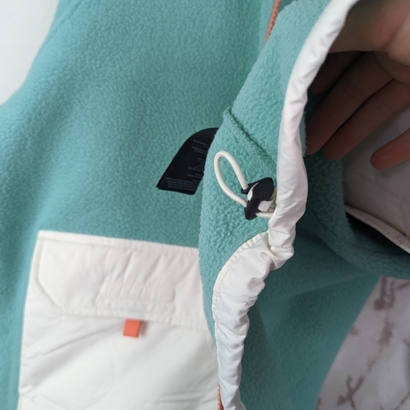 The North Face Royal Arch Jacket Womens Wasabi Gardenia Coral Fleece Zip - Picture 15 of 16